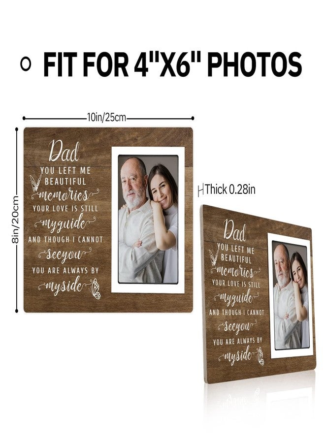 SteadStyle Bereavement Gifts for Loss of Father - Memorial Picture Frame, Sympathy Gift for Loss of Dad, In Memory of Loved One Gifts, Sympathy Gift Fits 4x6 In Photo (White) (Brown, 4X6) - Image 3